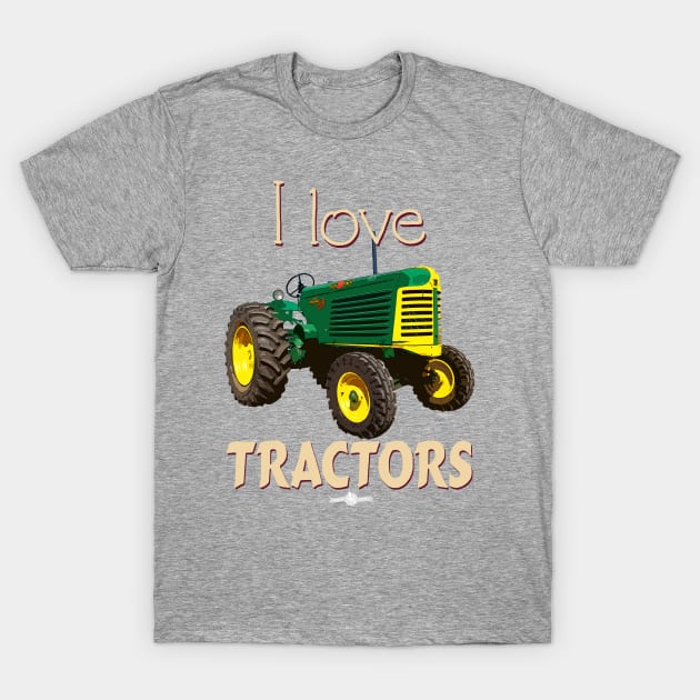 I Love Tractors Oliver 88 T-Shirt by seadogprints